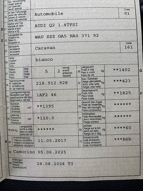 Automobili: Vendo Audi Q2 – Usato da Bellinzona venduto da Francesco.renda 4