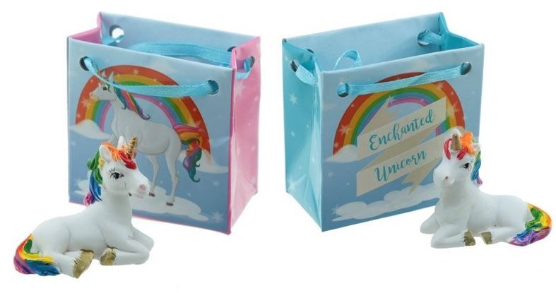 Statuette: 2 kleine Einhörner im Geschenk-Täschchen – Nuovo e nell'imballaggio originale da Diepoldsau venduto da preisparadies-ch