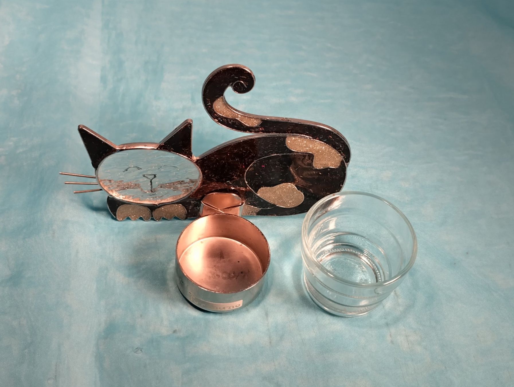 Kerzenständer: Teelicht Katze, Glas, formano – Neu (gemäss Beschreibung) aus Bellach von JingleCherry 3