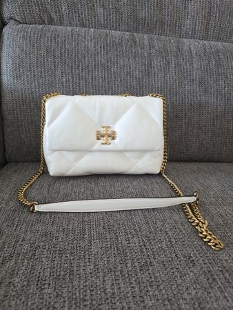 Tory Burch Kira-Serie Handtasche, weiss, neuwertig