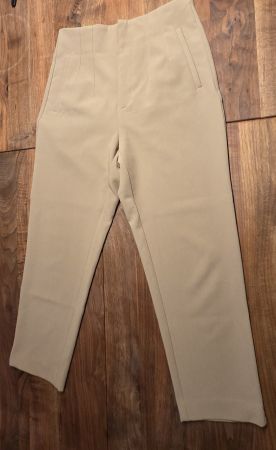Stradivarius Stoffhose, beige, Gr. 40