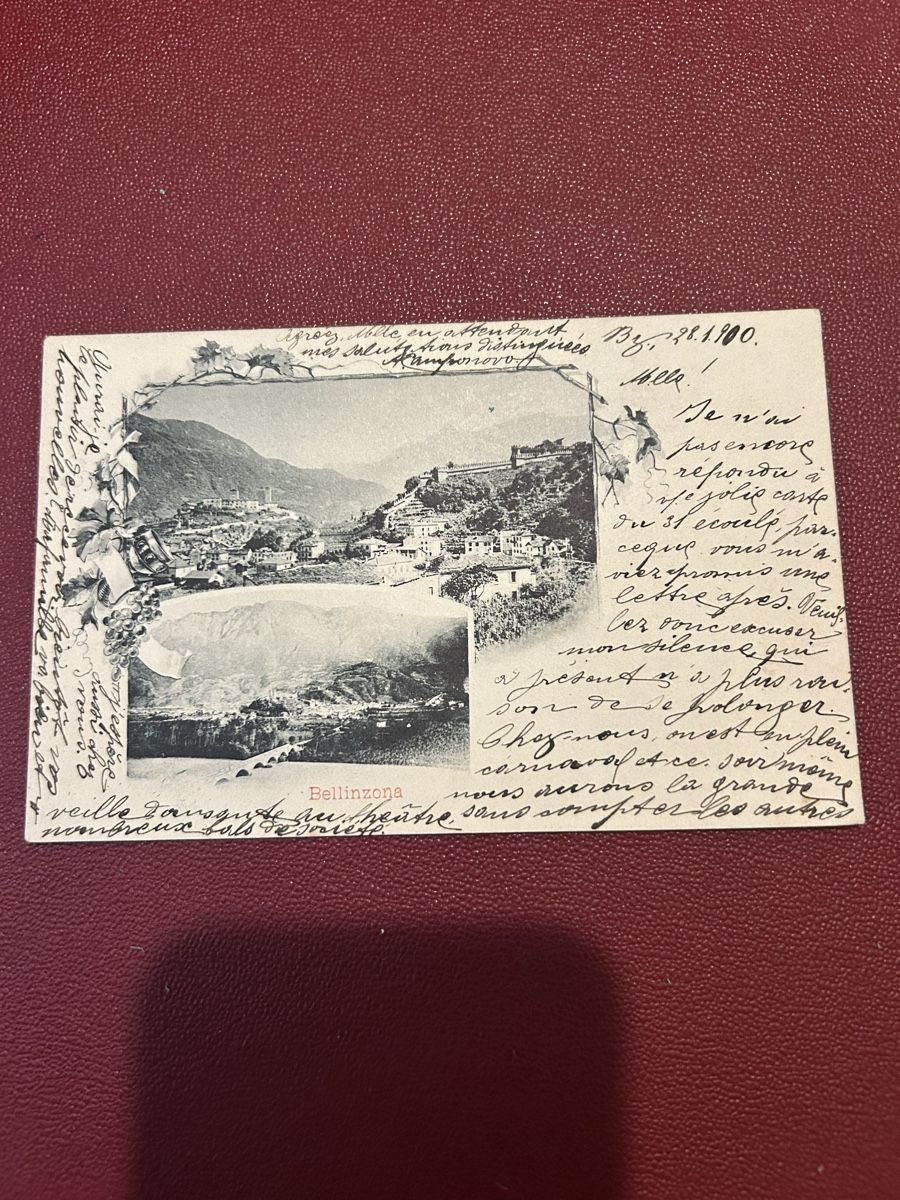Cartoline postali: Bellinzona 1900 – Usato da Breganzona venduto da Milesbo