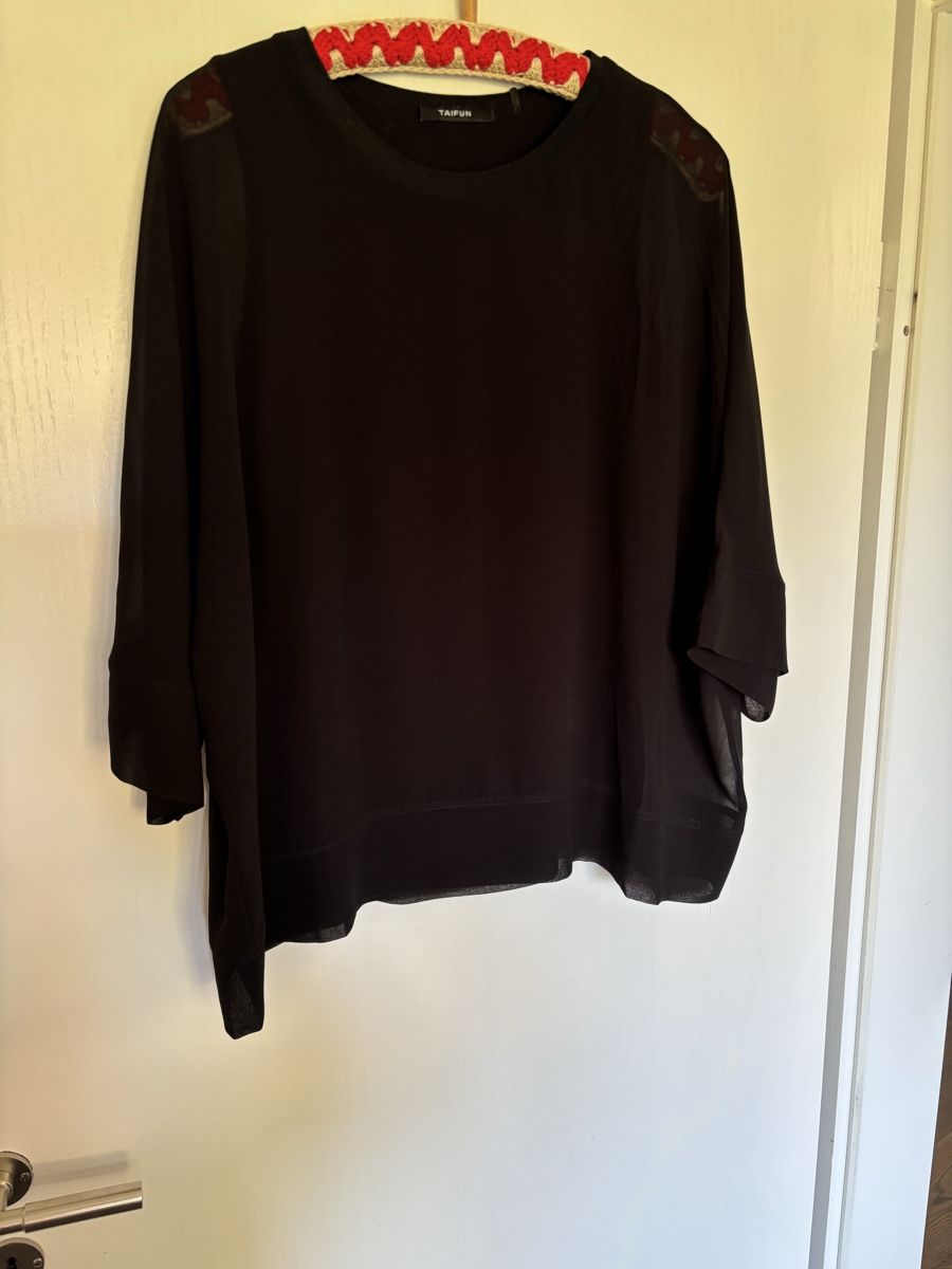 Taifun Camicette: Bluse Taifun Gr. M schwarz – Nuovo (secondo la descrizione) da Stachen venduto da miggi2000