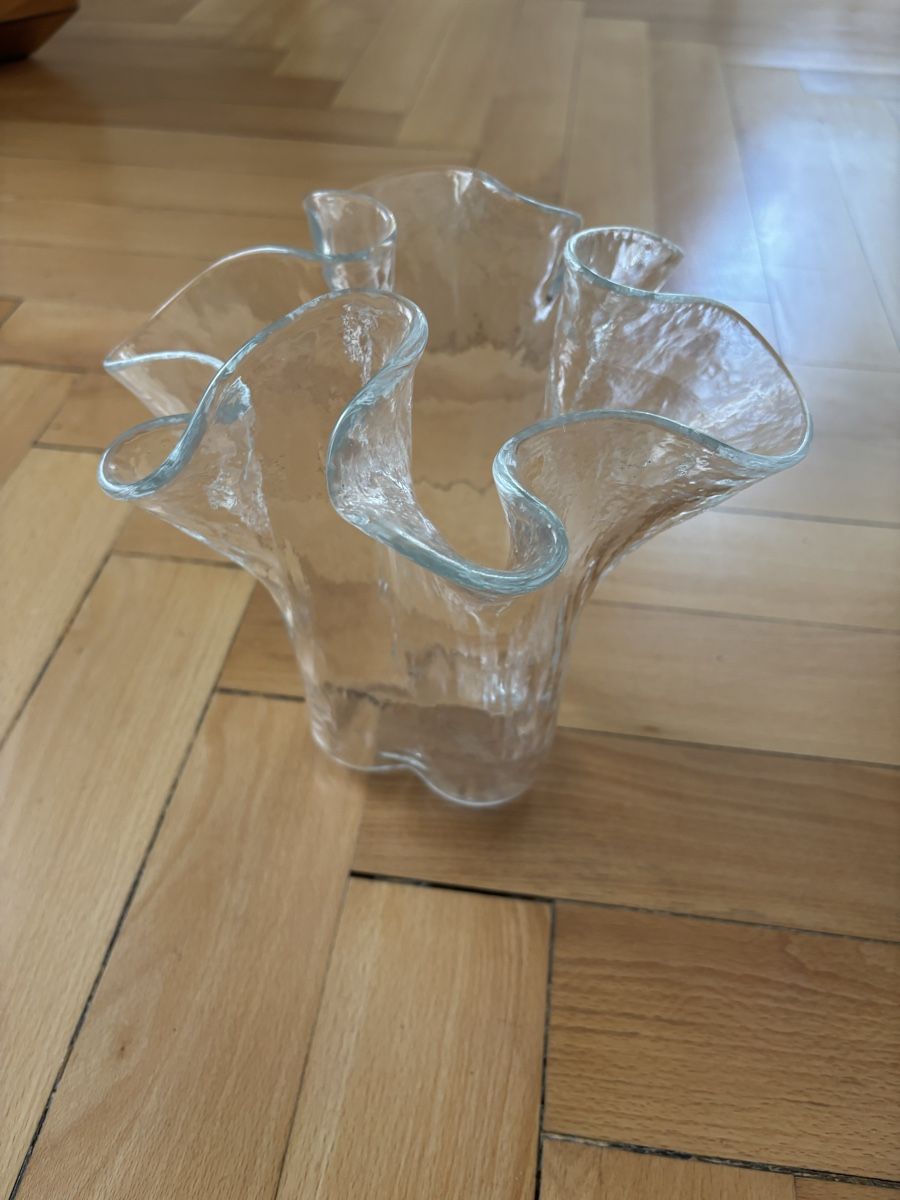 Vasen & Gefässe: Vintage Midcentury Modern Vase Glas – Gebraucht aus Zürich von kleinervogel