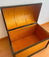 Dekorative Bambus / Rattan Truhe im Asia-Stil – Aufbewahrung
