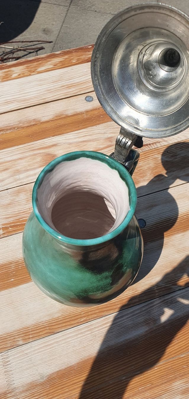 Caraffe: tonkrug mit zinndeckel – Nuovo (secondo la descrizione) da Bad Ragaz venduto da winston87 2
