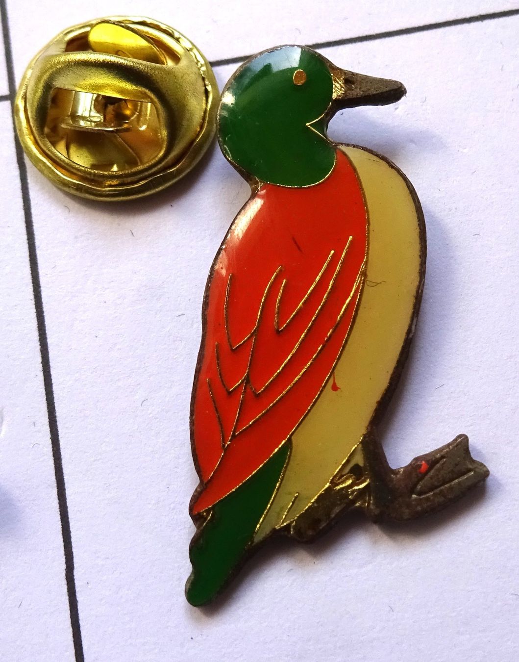 Plaketten & Abzeichen: Pin ENTE Männchen farbig – Gebraucht aus Utzenstorf von BUtter81