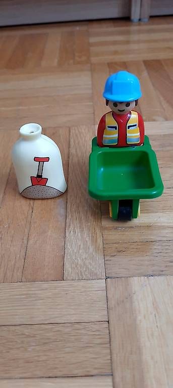 Playmobil Giocattoli: Playmobil  1.2.3 escavatore  + operaio – Usato da Tesserete venduto da bab_7ztk 3