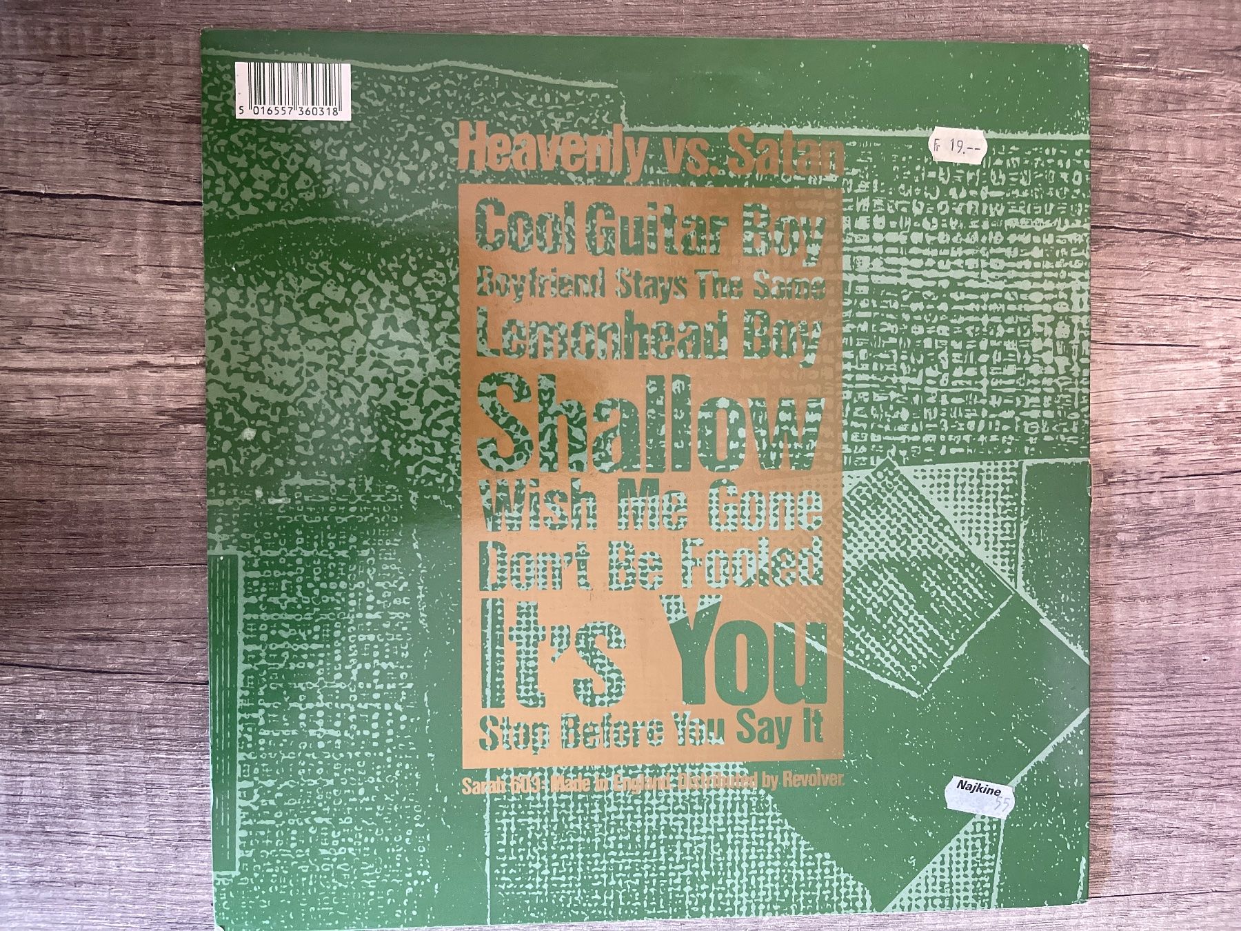 Schallplatten: S134/Heavenly - Cool Guitar Boy – Gebraucht aus Frutigen von Philippe_jsp 1