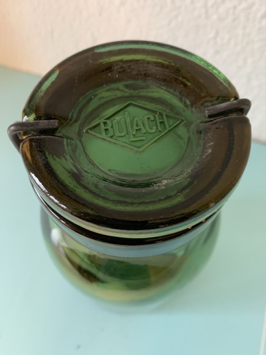 Bülacher Behälter & Ähnliches: Vintage Bülach Einmachglas, grün, Scheunenfund – Gebraucht aus Höri von outsells
