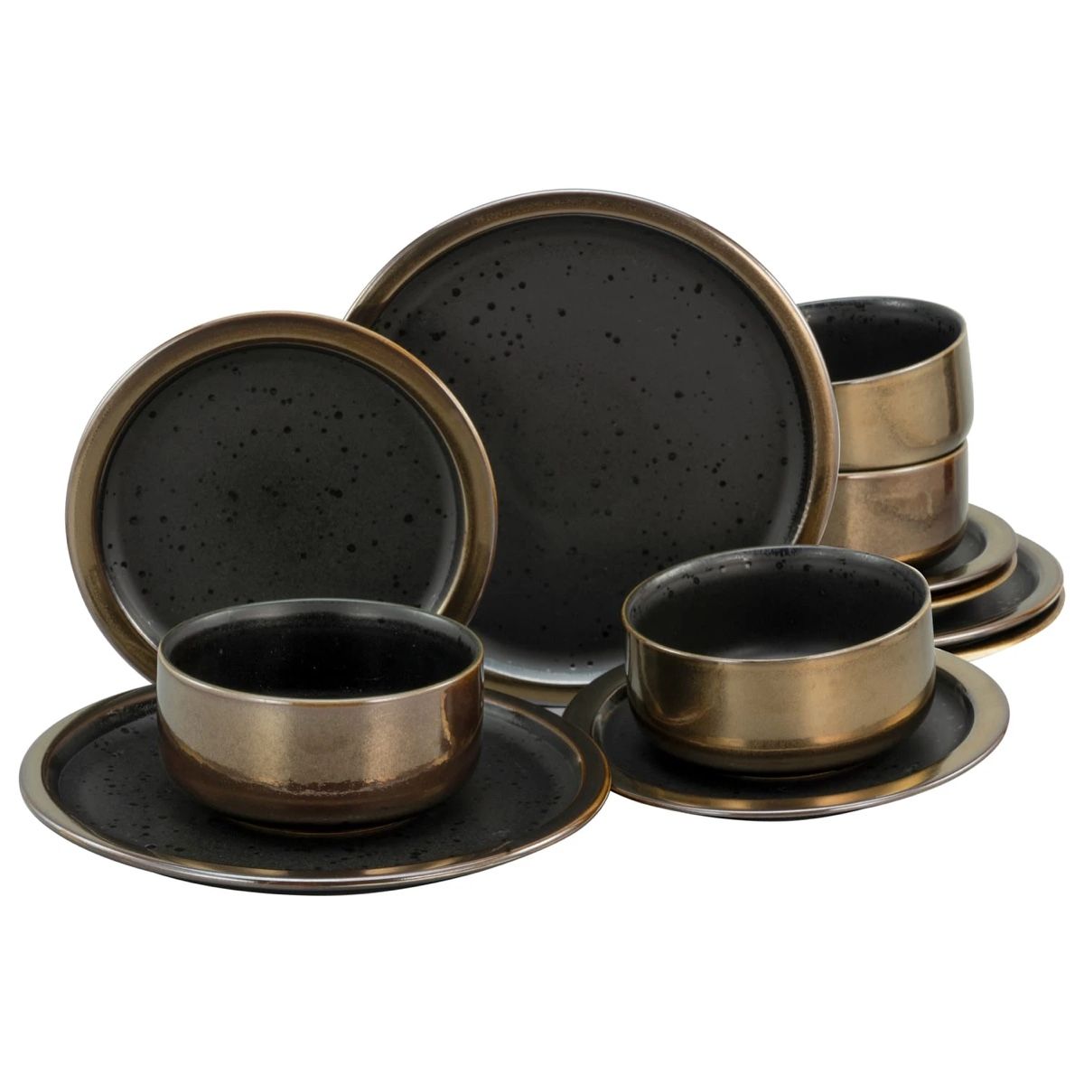 Geschirrsets: CreaTable Geschirr-Set Teller Schalen Set 12-teilig – Gebraucht aus Staad SG von Chirrari 1