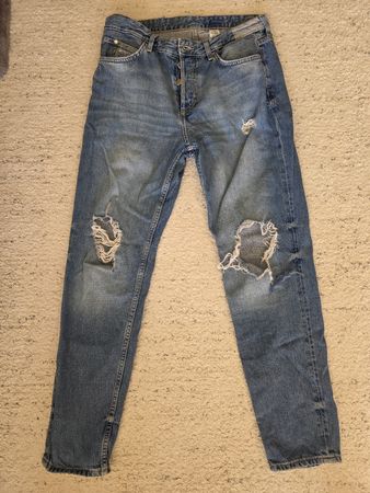 Jean H&M boyfriend bleu taille 36 - bon état