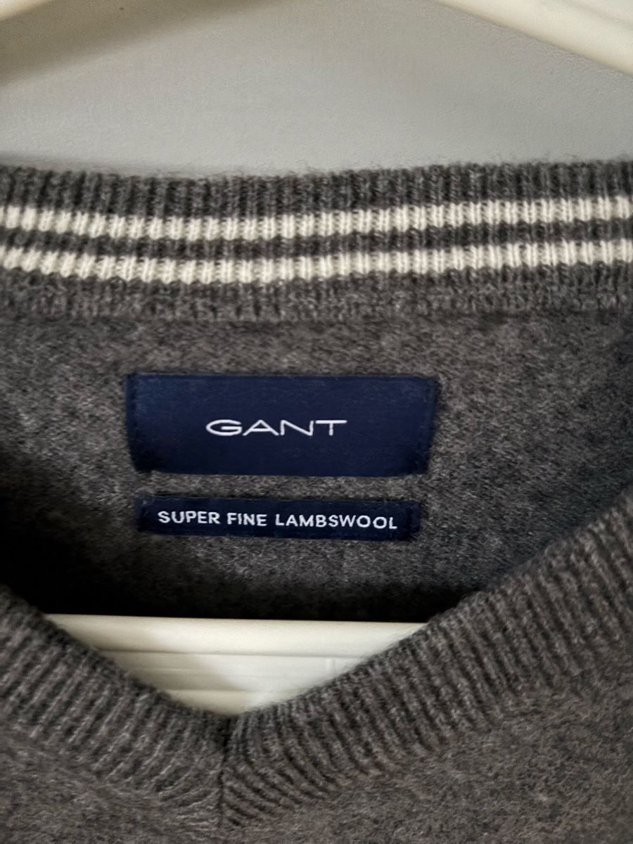 Gant Maglioni & Felpe: Pullover grau Gant lambswoll L – Usato da Fribourg venduto da dafral 2