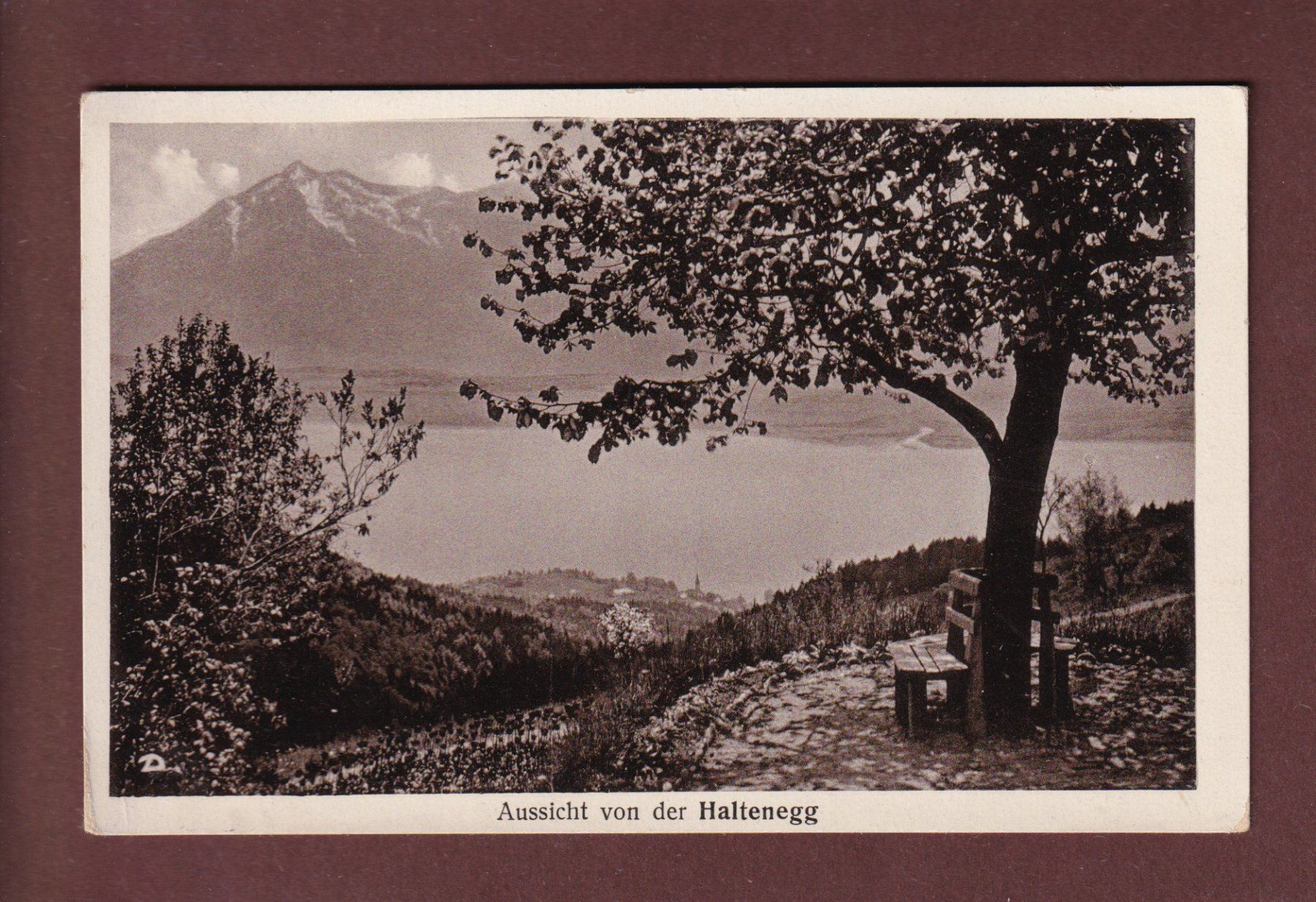 Ansichtskarten: Aussicht von der HALTENEGG - 1940 – Gebraucht aus Pully von nicecards-shop