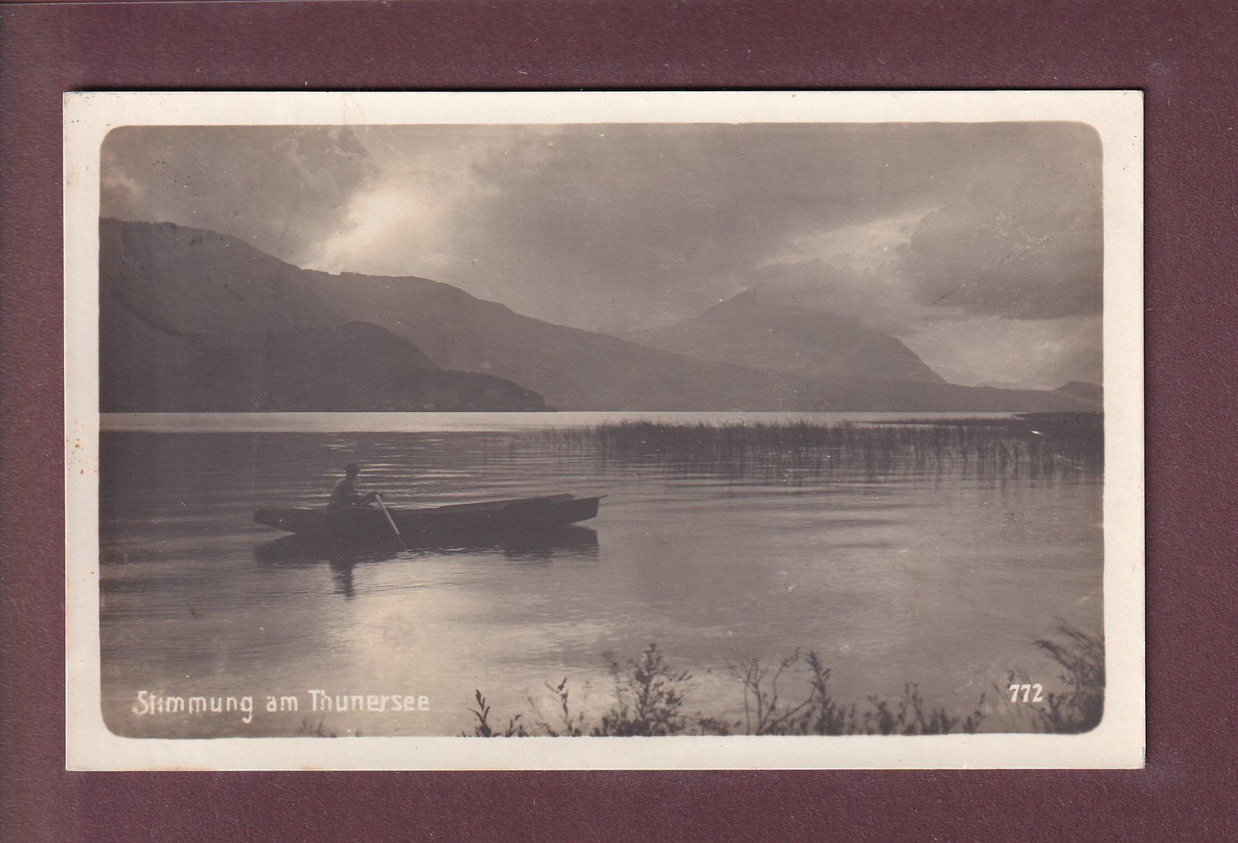 Ansichtskarten: Stimmung am THUNERSEE - Fischer - 1912 – Gebraucht aus Pully von nicecards