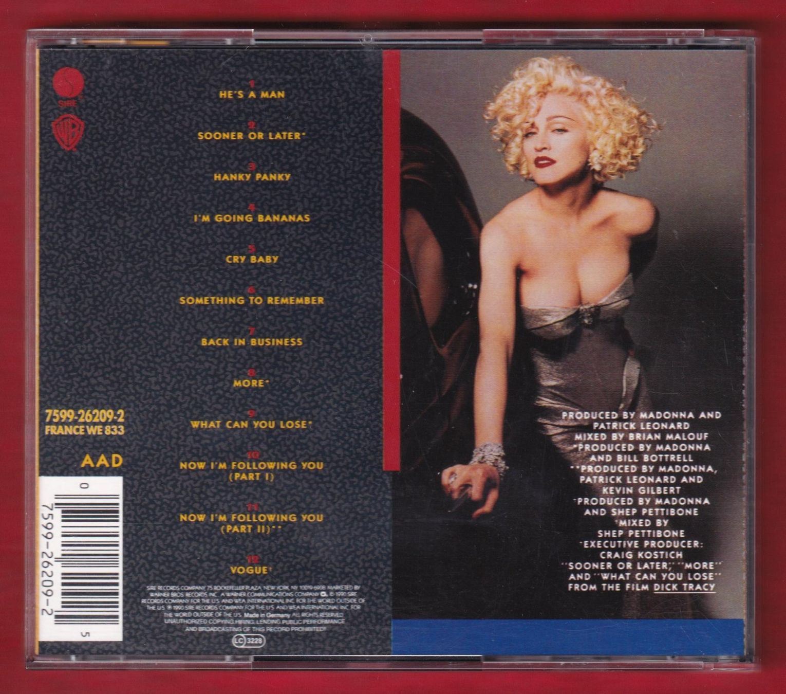 CD: Madonna - I'm Breathless (CD) – Usato da Zürich venduto da Pfluftl2000 1