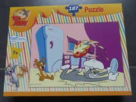 Puzzle Tom & Jerry 187 Teile ab 7 Jahren +++neu/unbenutzt+++