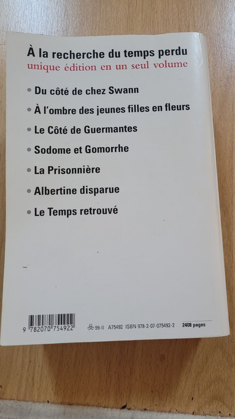 Libri: À la recherche du temps perdu, Marcel Proust, Gallimard – Usato da Bavois venduto da ric_sh6k 2