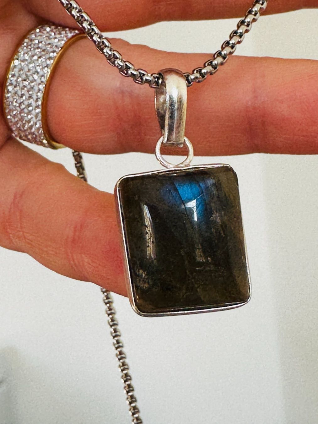 Catenine: Labradorite necklace – Nuovo e nell'imballaggio originale da Genève venduto da AGBERG 4