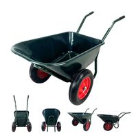 Schubkarre Bauschubkarre Schiebkarre 2-Rad 160kg Gartenkarre