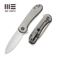 WE KNIFE Elementum Grey Titanium Handle CPM 20CV
