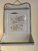 Antiker Emaile  Wandhalter  für Schöpflöffel  Shabby Chic