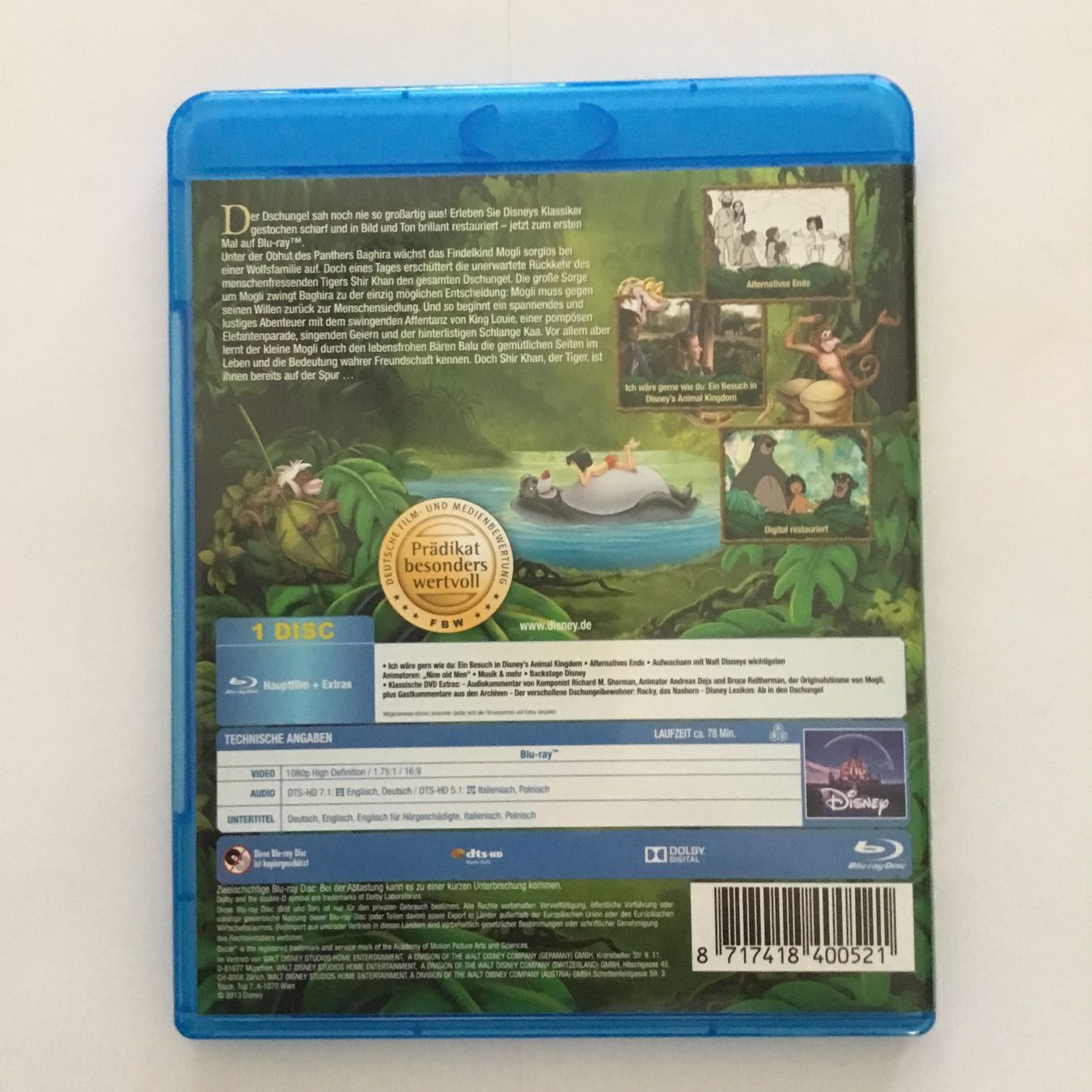 Tous les DVDs: Das Dschungelbuch Blu Ray – Neuf (Voir description) à Blauen par sternchen66 1