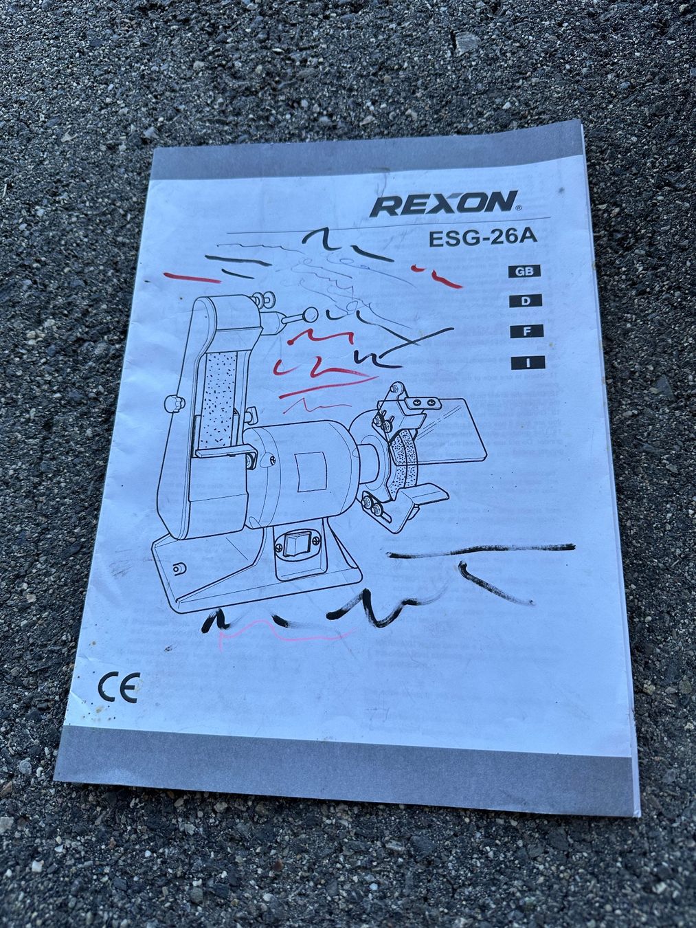 Alle Maschinen: Meuleuse REXON ESG-26A 300W défectueuse – Defekt aus plagne von grandgalop 5