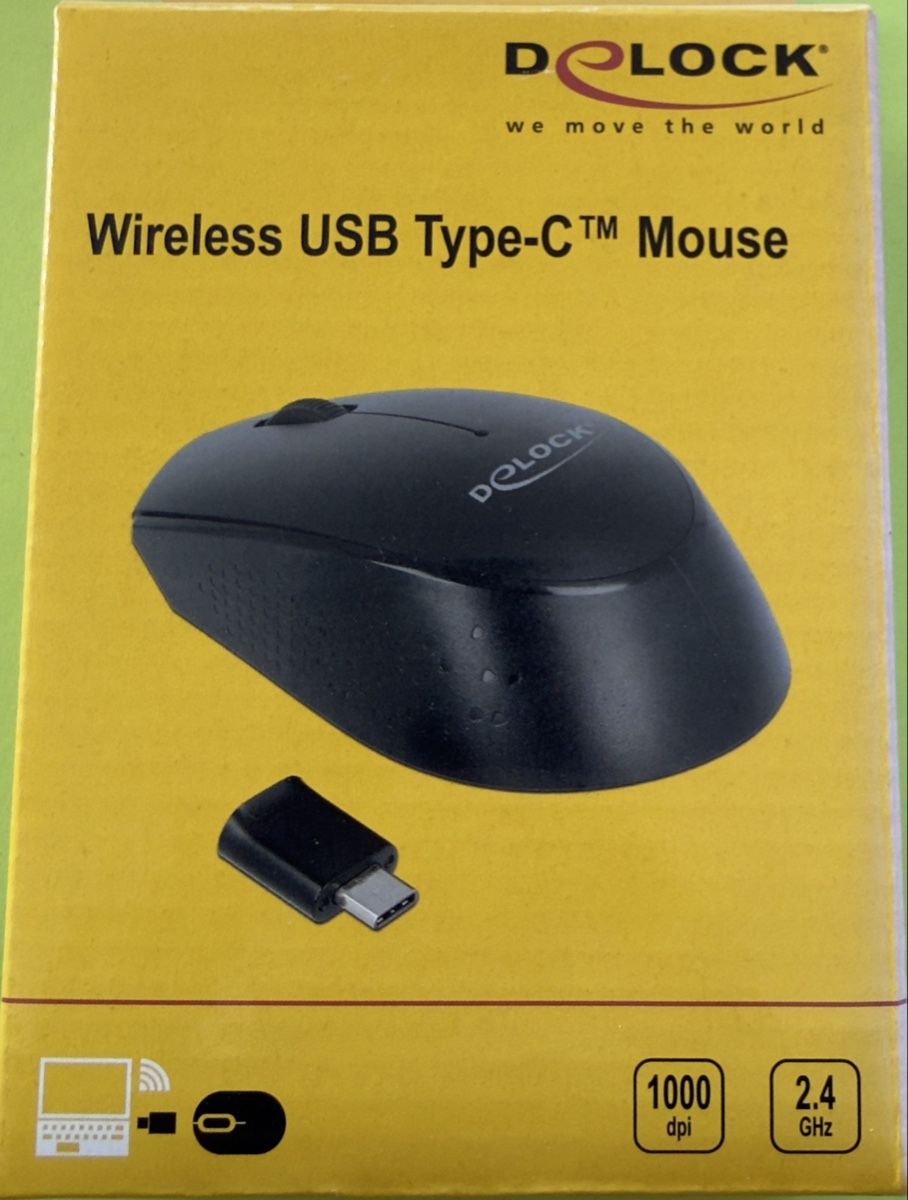 Souris: Delock Wireless USB Type-C Mouse 1000dpi 2.4GHz  – Neuf avec emballage d'origine à Basel par tamy90