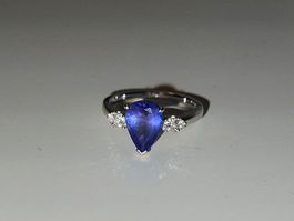 Tansanit und Diamanten Ring Bucherer