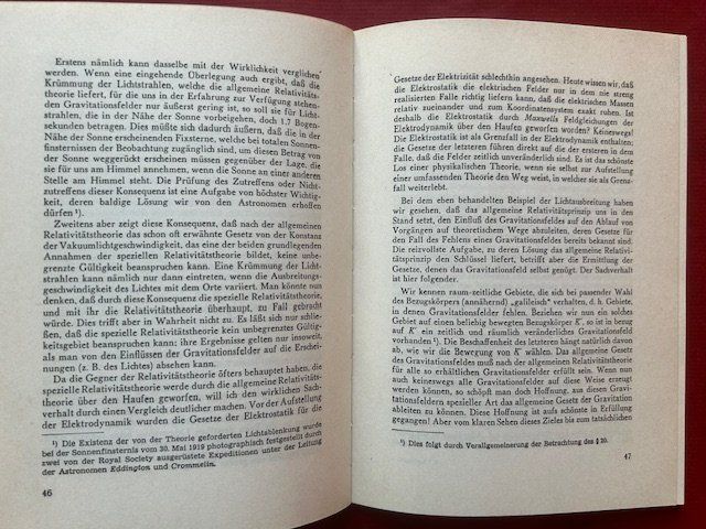 Libri: Albert Einstein, Relativitätstheorie, Vieweg 1965 – Usato da Bern venduto da oregonzwei 8