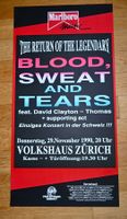 Original Konzert Plakat - Blood, Sweat & Tears Zürich 1990