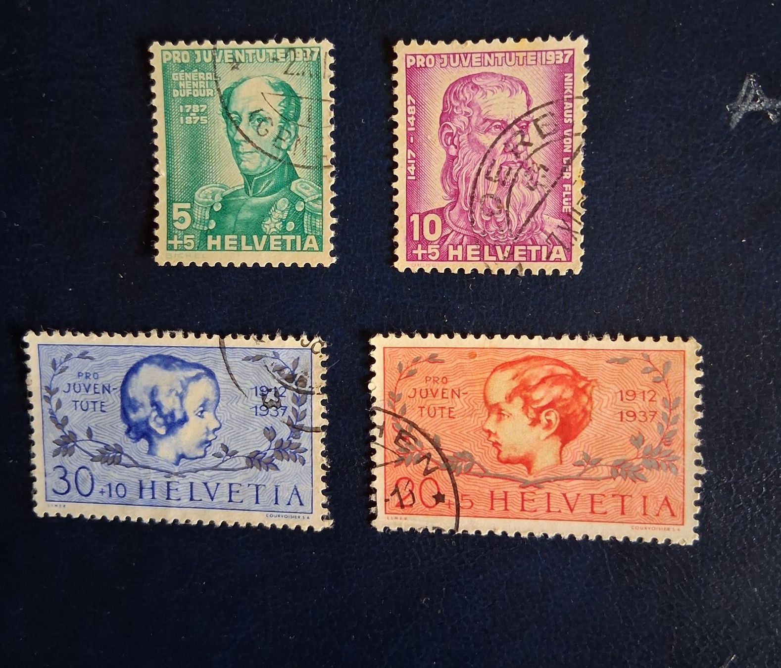 Tutti i francobolli: PJ1937° 81-84 – Usato da Buchs SG venduto da Tigeradler