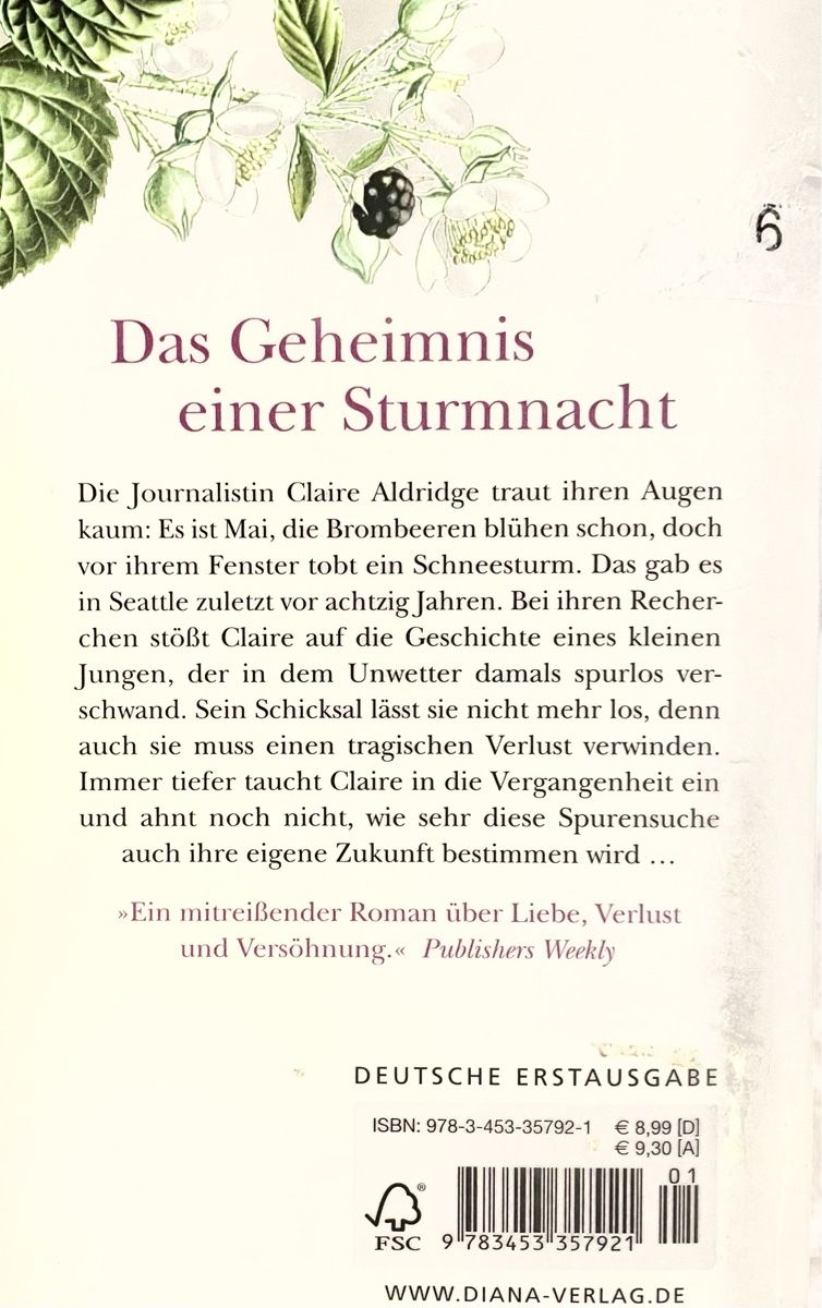 Libri: BROMBEERWINTER - SARAH JIO - TASCHENBUCH – Usato da Buchs AG venduto da fischli610 1