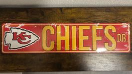 🏈 NFL Kansas City Chiefs Dr. Schild (60x14cm) (Lizenziert)