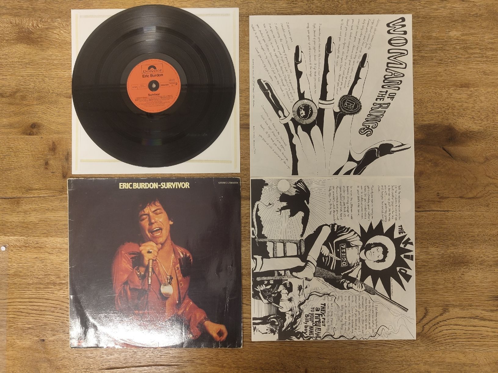 Dischi in vinile: Eric Burdon - Survivor - Vinyl - 1977 – Usato da Basel venduto da mariablanka