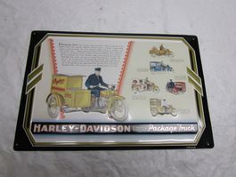 Harley-Davidson Blechschild "Package Truck" Rarität