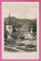 Oberdiessbach gel 1912 Kirche und Pfarrhaus