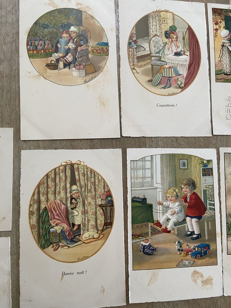 Cartoline postali: 11 AK Pauli Ebner defekt – Usato da Luzern venduto da waterfront1 3