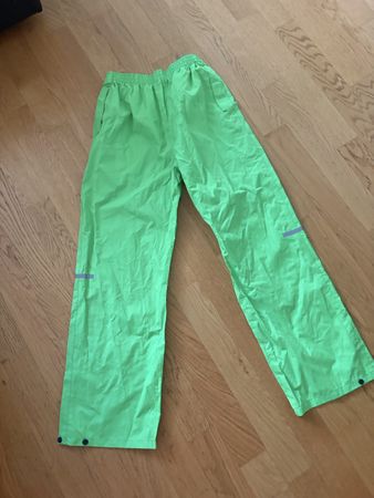 Regenhose Kinder Gr 152 Neongrün, Reflektierend 