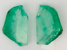 SMARAGD  Kristall-Scheiben   52.44cts   Ural / Sibirien