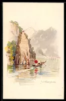 Künstler-AK Schillerstein, Boot auf See