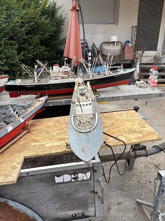 Modellismo RC: RC Modellboot Graupner Wiesel P6093  Bundesmarine – Usato da Basel venduto da shf_sk9f 4