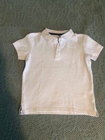 Vertbaudet Kinder Polo Shirt in Gr. 116 weiss
