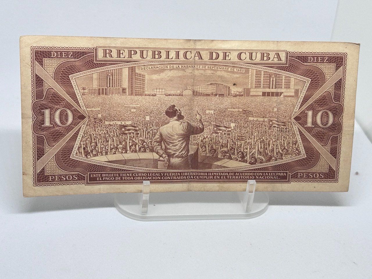 Banknoten: 10 Pesos Cubani 1967 – Gebraucht aus Giubiasco von LorisVale 1