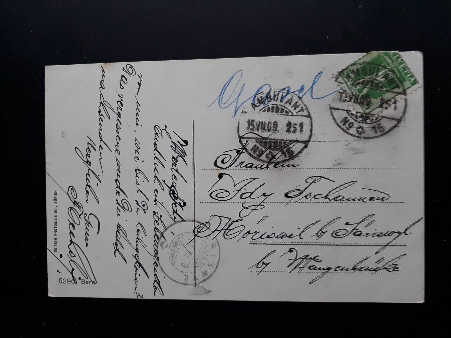 Cartoline postali: AK Bern, 15.VII.(19)09 – Usato da Herzogenbuchsee venduto da Herkules9 1
