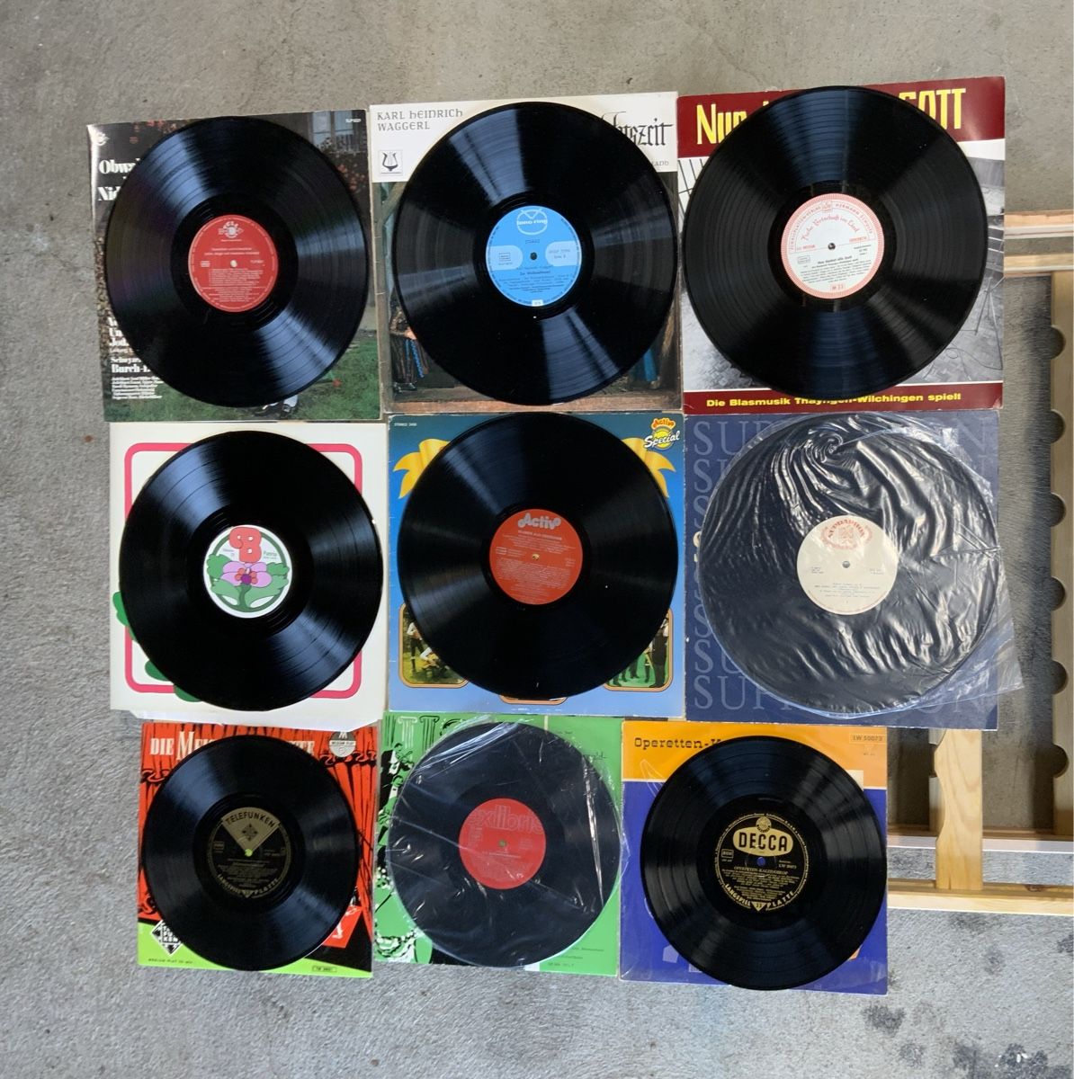 Schallplatten: Vinylplatten Konvolut (9 Stk.) – Gebraucht aus Magden von rom_5zrl 9
