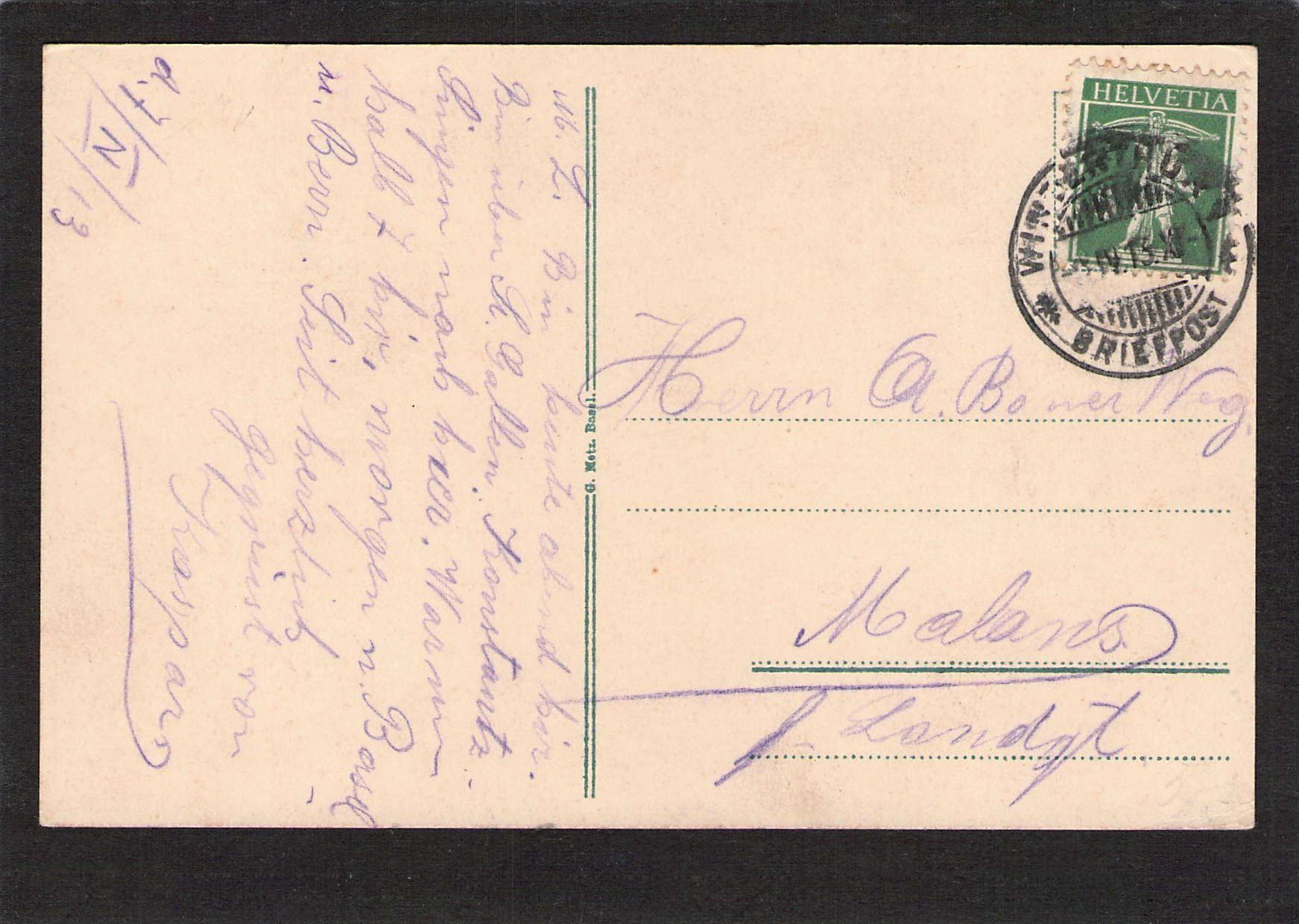 Cartoline postali: .Winterthur ZH , gel. 1915 , 5 bild – Usato da Reichenburg venduto da Pipo-67 1