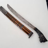 Antikes indonesisches Haumesser (Golok / Parang) aus Sumatra