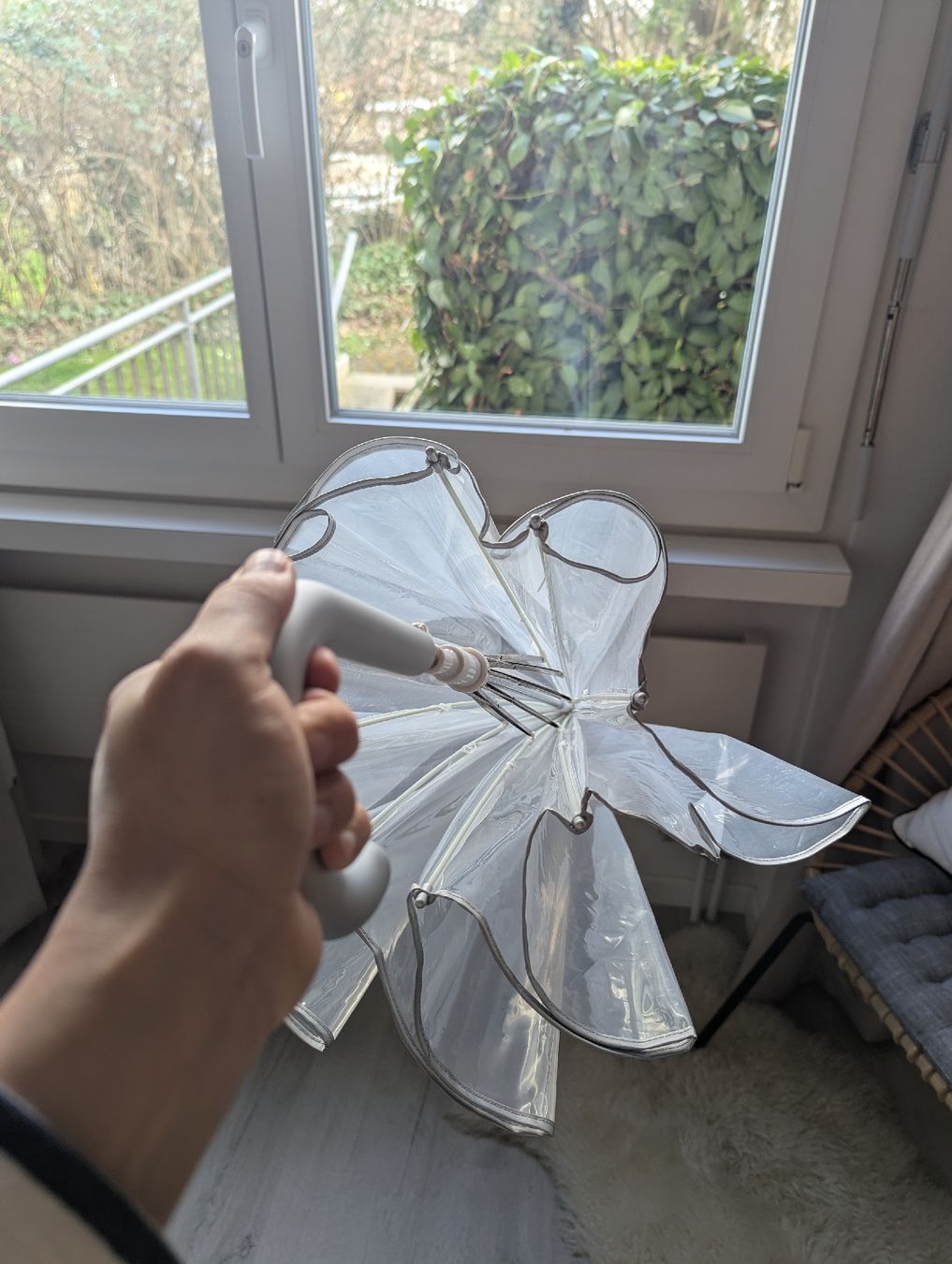 Ombrelli: big transparent umbrella, see-through – Nuovo (secondo la descrizione) da Schlieren venduto da maseam 3
